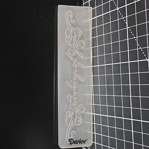 Thinking of You Lighter Font Embossing folder Darice